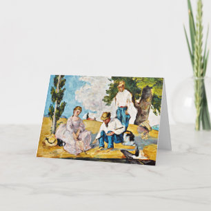 Cezanne - Picnic on a Riverbank Card