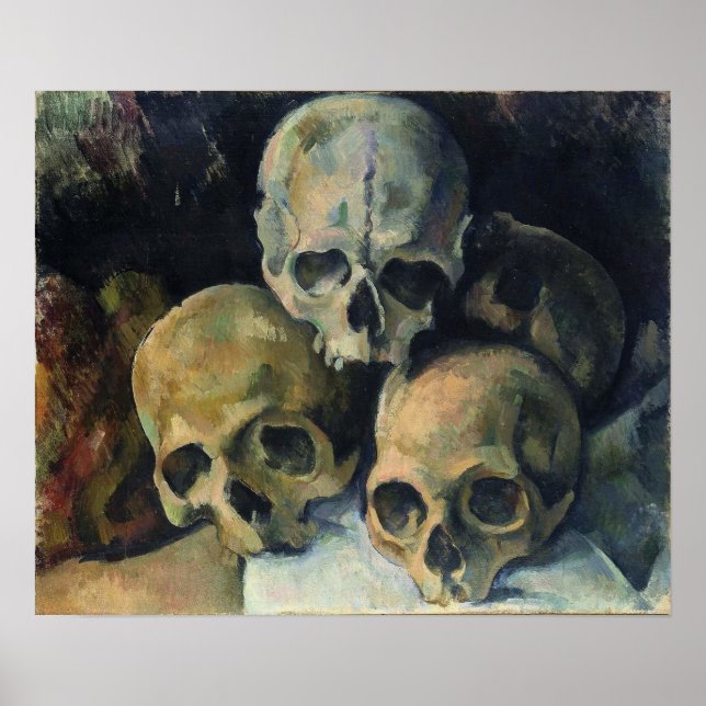 Cézanne - Pyramid Of Skulls, 1900 Poster (Front)