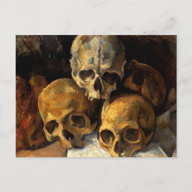 Cezanne - Pyramid of Skulls Postcard (Front)