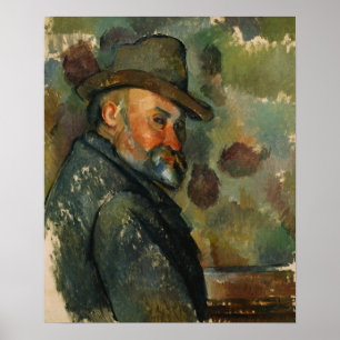 Cézanne - Self-Portrait With A Hat Poster