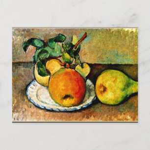 Cezanne - Still Life with Apples and Pears Postcard