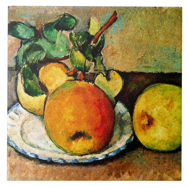 Cezanne - Still Life with Apples and Pears, Tile (Front)