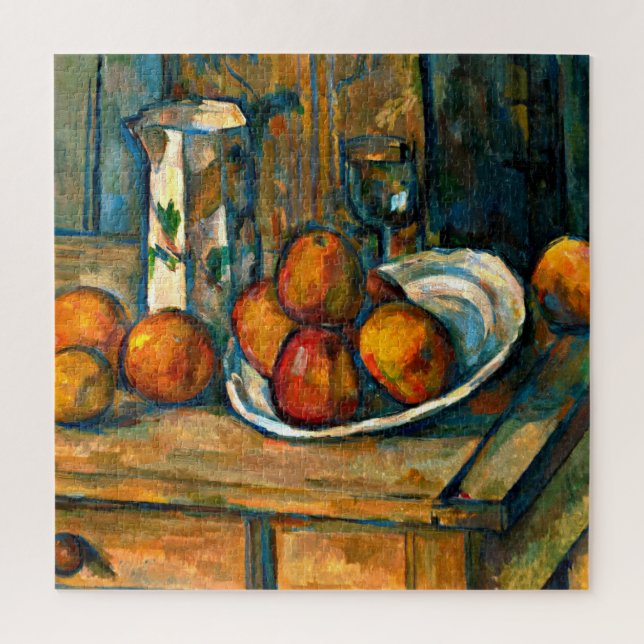 Cezanne - Still Life with Milk Jug and Fruit Jigsaw Puzzle (Vertical)
