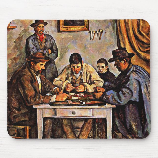 Cezanne - The Card Players-1892 Mouse Pad (Front)