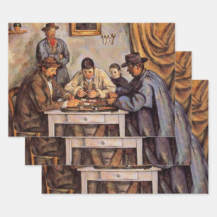 Cezanne - The Card Players, 1892 Wrapping Paper Sheet