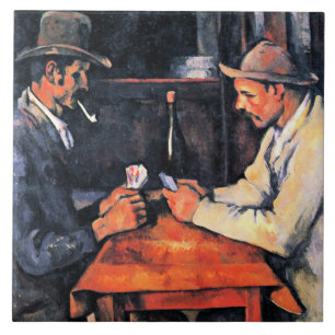 Cezanne - The Card Players (2) Tile