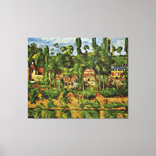Cezanne - The Chateau de Medan Canvas Print (Front)