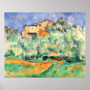 Cézanne - The Farm Of Bellevue 1892 Poster