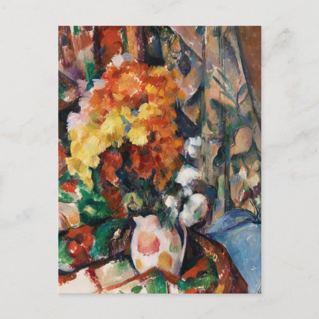 Cezanne - The Flowered Vase Postcard (Front)