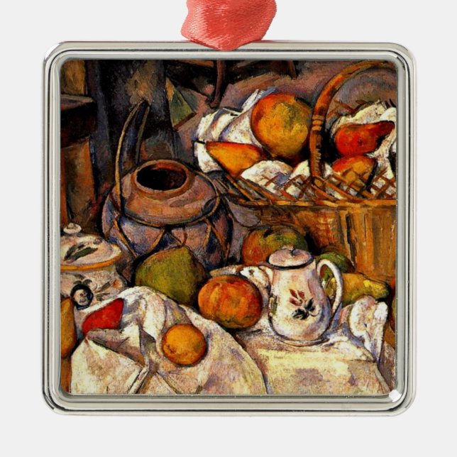 Cezanne - The Kitchen Table, Metal Ornament (Front)