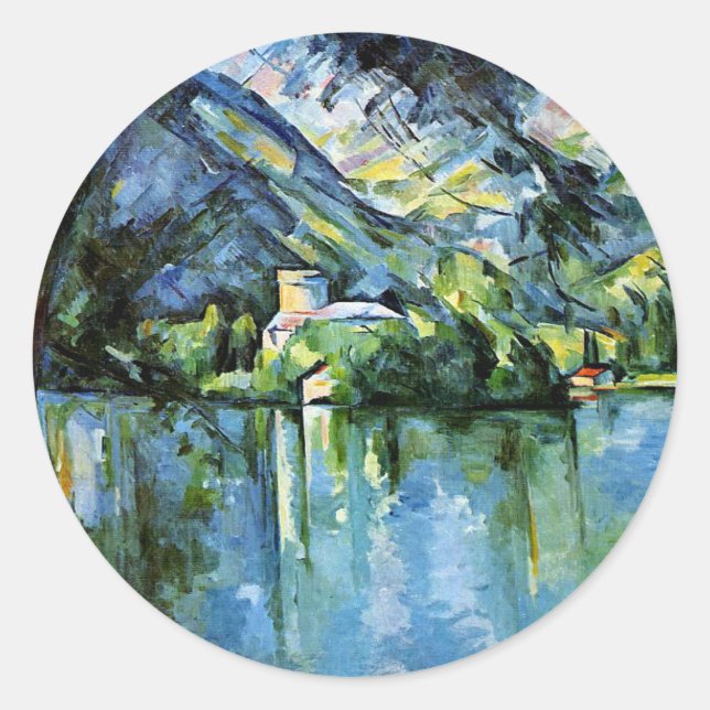 Cezanne - The Lac d'Annecy Classic Round Sticker (Front)