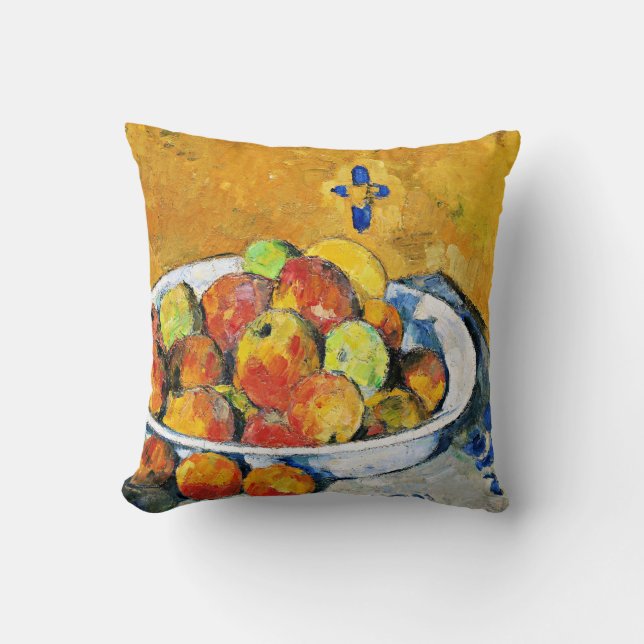 Cezanne - The Plate of Apples Throw Pillow (Front)