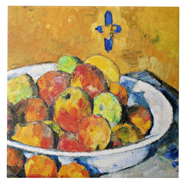 Cezanne - The Plate of Apples Tile (Front)