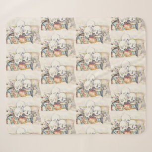 Cezanne The Three Skulls Vintage Art Poster Print Sherpa Blanket