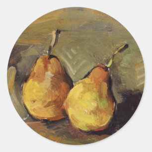 Cezanne - Two Pears Classic Round Sticker