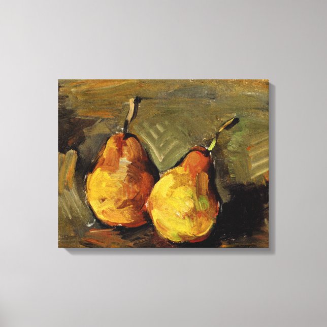 Cezanne - Two Pears, famous still life, Canvas Print (Front)