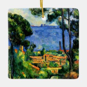 Cezanne - View of l'Estaque, Ceramic Ornament
