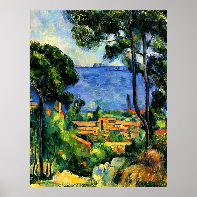 Cezanne - View of l'Estaque Poster (Front)