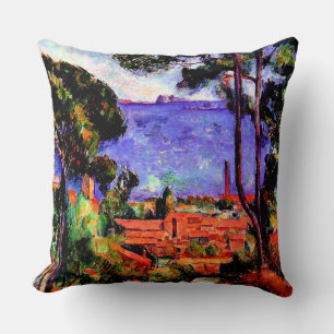 Cezanne - View through the Trees Throw Pillow