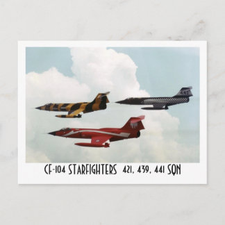 CF-104 STARFIGHTER POSTCARD