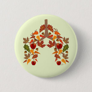 CF Fall  2 Inch Round Button