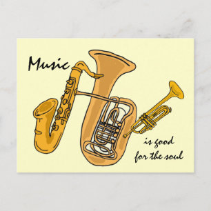 CF- Music is good for the soul postcards
