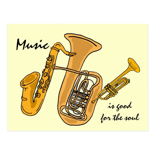 CF- Music is good for the soul postcards