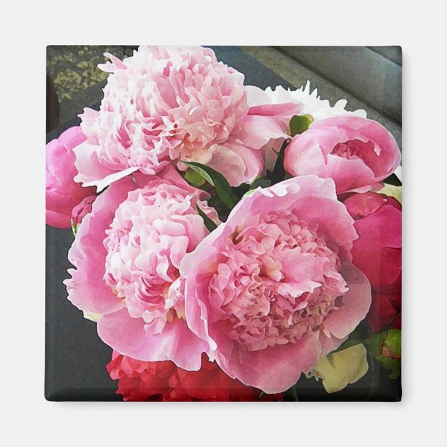 CF- Pink Peony Magnet (Front)