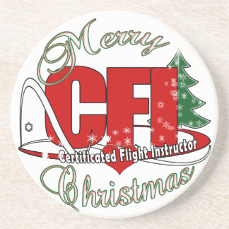 CFI CHRISTMAS Certificated Flight Instructor Coaster