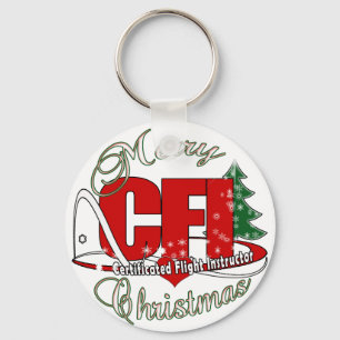CFI CHRISTMAS Certificated Flight Instructor Keychain