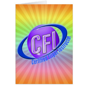 CFI ORB SWOOSH LOGO CERTIFIED FLIGHT INSTRUCTOR