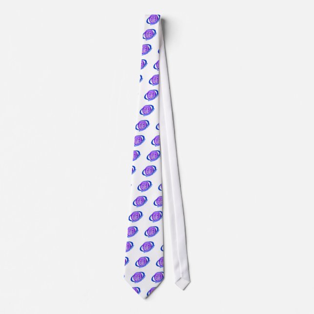 CFI ORB SWOOSH LOGO CERTIFIED FLIGHT INSTRUCTOR TIE (Front)
