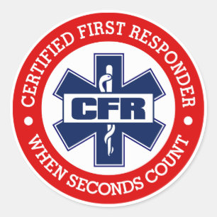 CFR (Certified First Responder) Classic Round Sticker