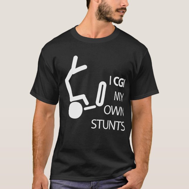 CGI Stunts Falling T T-Shirt (Front)