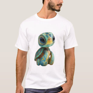CGI Stylized Sea Turtle Portrait Men T-Shirt