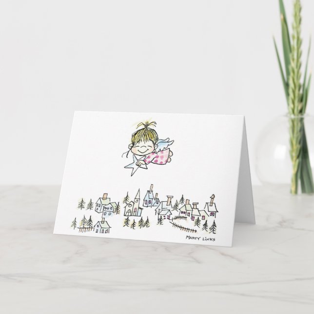 CH-010 Christmas Angel Holiday Card (Front)