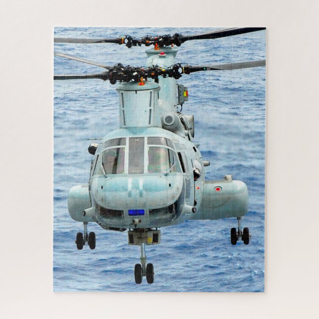 CH-46E SEA KNIGHT (16x20 INCH) Jigsaw Puzzle (Vertical)