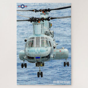 CH-46E SEA KNIGHT (20x30 INCH) Jigsaw Puzzle
