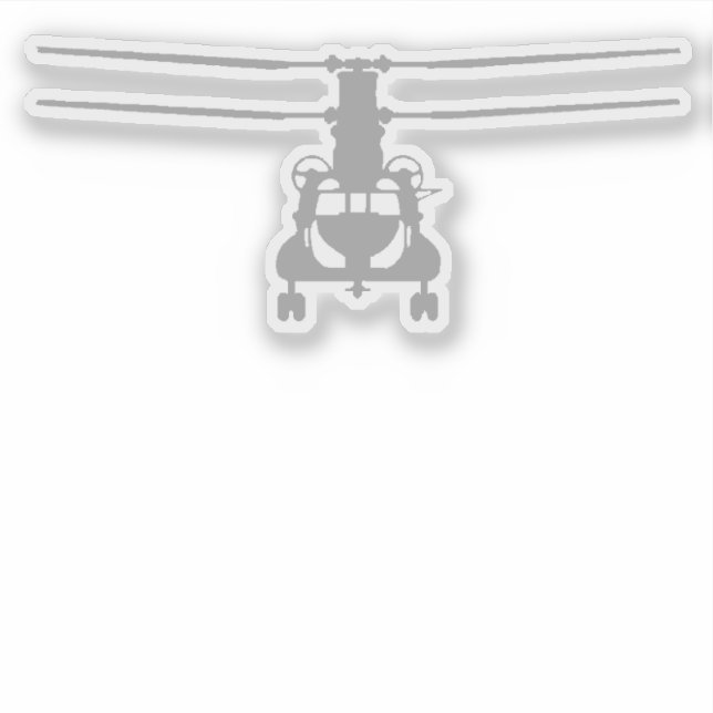 CH-47 Chinook Frontal View Grey (Front)