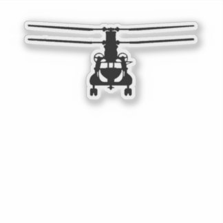CH-47 Chinook Frontal View Sticker