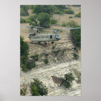 CH-47 Chinook Helicopter Poster