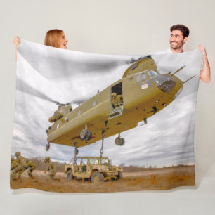 CH-47F CHINOOK FLEECE BLANKET
