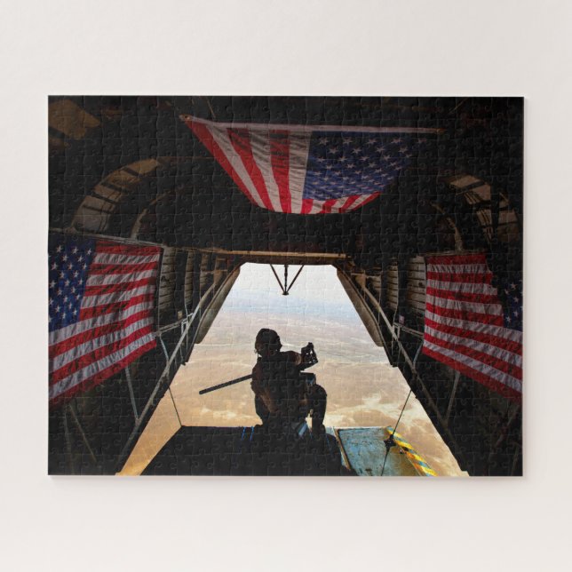 CH-53E SUPER STALLION - FLAG (16x20 INCH) Jigsaw Puzzle (Horizontal)