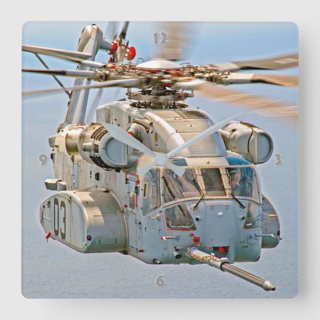 CH-53K KING STALLION SQUARE WALL CLOCK (Front)