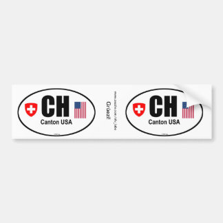 CH Canton USA Bumper Sticker