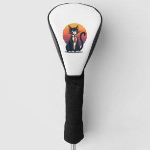 Ch Ch Ch Meow Meow Scary Halloween Costume Cat T-S Golf Head Cover