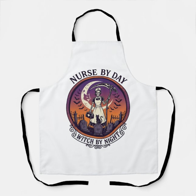 Ch Meow Halloween Haunted Castle (3)_1 Apron (Front)