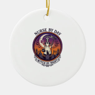 Ch Meow Halloween Haunted Castle (3)_1 Ceramic Ornament