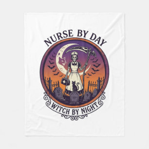 Ch Meow Halloween Haunted Castle (3)_1 Fleece Blanket