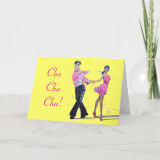 Cha Cha Cha Ballroom Dancing Card